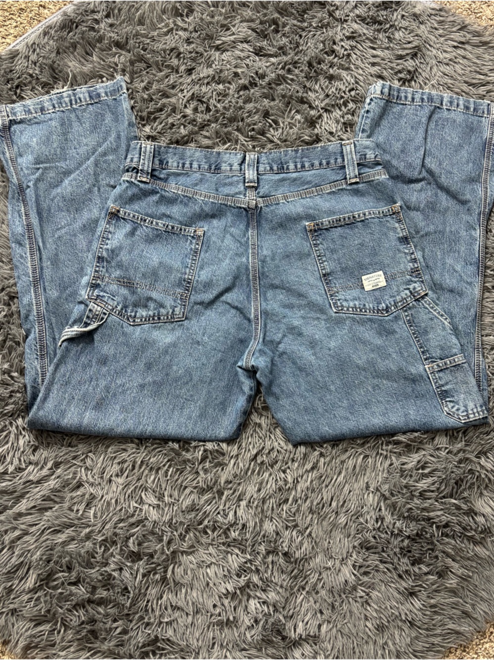 Levi's Light Blue Carpenter Utility Jeans Men 33X32 Workwear
